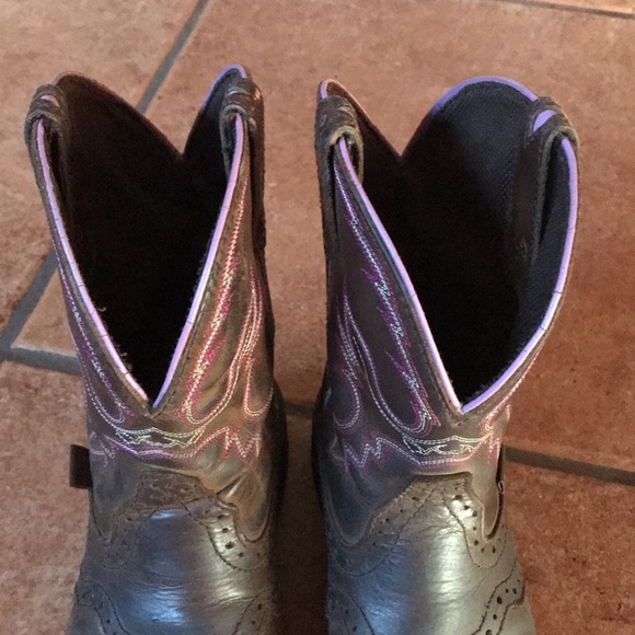JUSTIN LEATHER BOOTS SIZE 6.5B - Picture 3 of 16